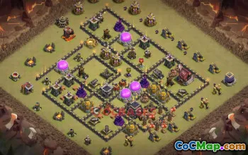 Town Hall 9 War Base Copy Link | Clash of Clans War Defense #50375