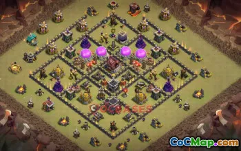 Town Hall 9 War Base & Copy Link | Clash of Clans War Strategies #50371