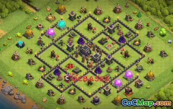 Town Hall 9 War Base for Clash of Clans | Copy Link Here #20715