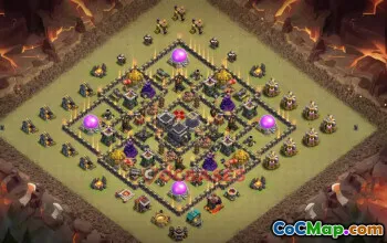 Rådhus 9 krigsbasestrategier | Clash of Clans #18798