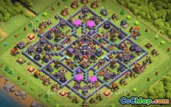 Trophy Base TH15 - Clash of Clans 2025 Hybrid Link #26784