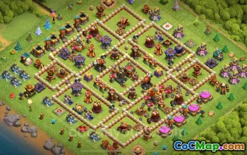 Trophy Base TH16 Copy for Clash of Clans 2024 #17757