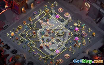 Ultimate Copy Base Layout for TH17 Clash of Clans #53499