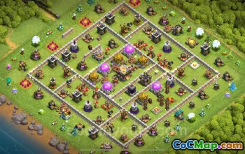 Ultimate TH11 Farming Base - Anti 2 Stars & Resource Defense #25322