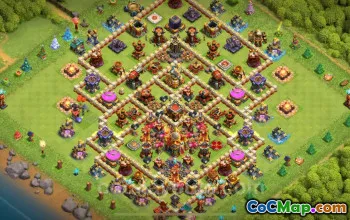 Ultimate TH16 Farming Base - Anti 3 Stars Design (2025) #22407