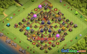 Ultimate Town Hall 10 Base | Anti-Air Strategies | CoC #20275
