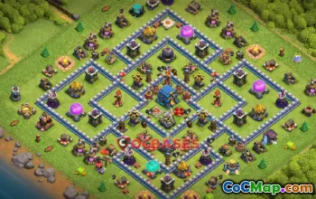 Ultimate Town Hall 12 Farming Base - Anti 3 Star & Air #20639