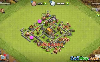 Ultimate Town Hall 5 Base: Anti-Air & Anti-Ground Defense #24334