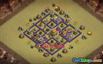Ultimate Town Hall 7 War Base | Clash of Clans Copy Link #20426