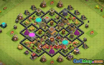 Ultimate Town Hall 8 Hybrid Base | Clash of Clans #20328