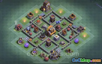 Unbeatable BH5 Base Design & Link - Clash of Clans #22771