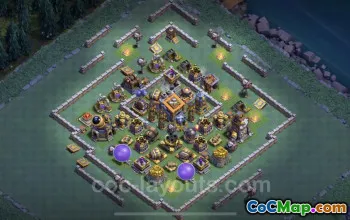 Unbeatable BH9 Base Copy Design & Link - Clash of Clans #23152