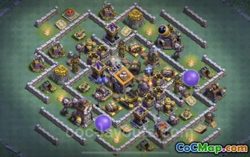 Unbeatable BH9 Base Design & Link - Clash of Clans #23113