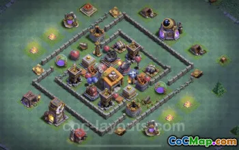 Unbeatable Builder Hall 6 Base Design & Link - Clash of Clans #22874