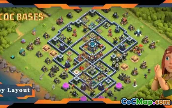 Unbeatable TH13 Anti 3 Star Base: Hybrid Layout & Link #19023