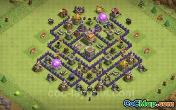Unbeatable TH7 Base - Anti Loot & Everything - Clash of Clans #24011