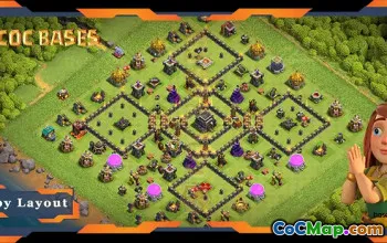 Unbeatable TH9 Anti Base Layouts - Clash of Clans #20090